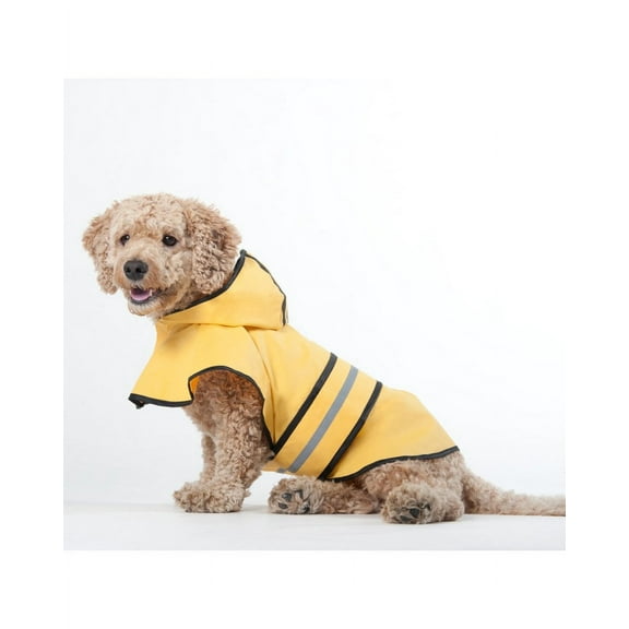 Fashion Pet Rainy Day Dog Slicker - Yellow (Small)