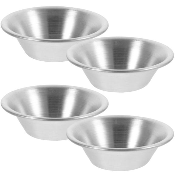 NICEXMAS 4-Piece Small Muffin Pan Set, Stainless Steel Non-Stick Bakeware for and