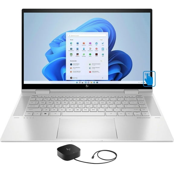 HP Envy x360 15-ew00 Home/Business 2-in-1 Laptop (Intel i5-1235U 10-Core, 15.6in 60Hz Touch Full HD (1920x1080), Intel Iris Xe, 8GB RAM, 256GB SSD, Backlit KB, Win 11 Home)