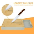 thumbnail image 4 of Hands DIYBamboo Cutting Board Tabla de Cortar Resistente con Bandeja Deslizante para Cajones Tabla Cutting Resistente Al Desgaste con Patas Antideslizantes Tabla Cutting de Bambú Ecológica para Cocina, 4 of 9