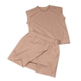 thumbnail image 3 of Shinyii Girls Casual Athletic Outfits Solid Cap Sleeve Tee Skort Set, 2-Piece, Sizes 2-8, 3 of 8