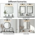 thumbnail image 5 of Kyrid 22 in. 3-Light Black Vanity Light with Clear Ribbed Glass Shades, 5 of 8