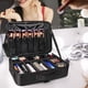 thumbnail image 4 of XL Grande Estuche de Maquillaje de Viaje - Con Espejo, 41x30x13cm Bolsa de Cosméticos, Profesional Organizador de Maquillaje Impermeable, Divisor Ajustable Bolsa de Almacenamiento para Cosméticos, 4 of 8