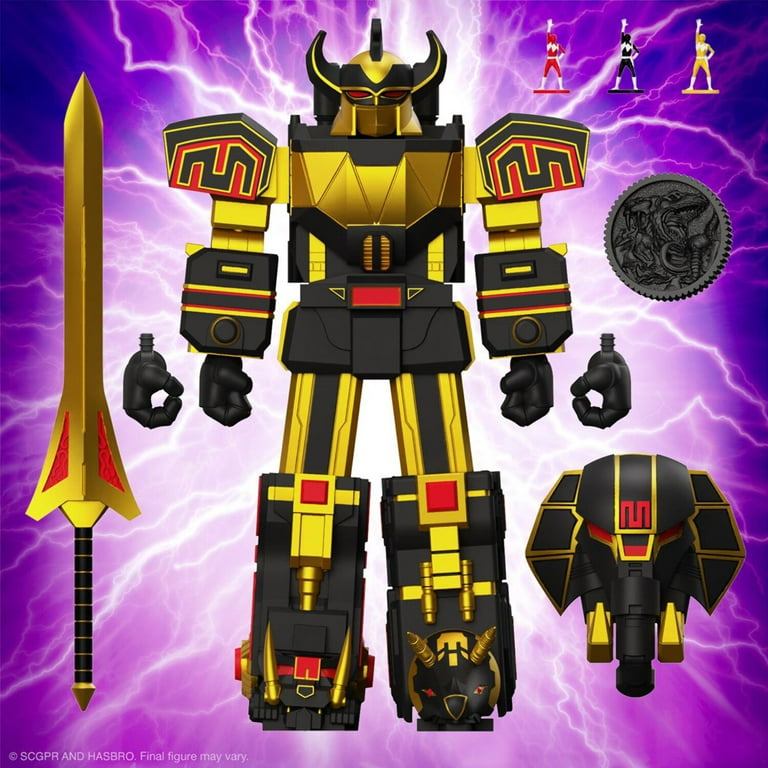 Power Rangers Ultimates Megazord Black Gold Action Figure