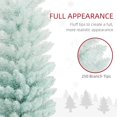 thumbnail image 4 of HOMCOM 5' Pencil Christmas Tree, Slim Artificial Xmas Tree with Realistic Branches, Metal Stand, Gradient Blue, 4 of 8