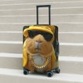 thumbnail image 6 of Hirioo Heavy Metal Style Guinea Pig for Elasticity Suitcase Cover (No luggage Included) Durable Luggage Protector Fits 18-32 Inch Luggage-Small, 6 of 7