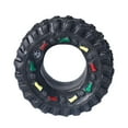 thumbnail image 2 of Dog Tire Chew Toy - Durable For Teething, Interactive With Colorful Accents - For Small Medium Dogs, Indoor Outdoor Play, 2 of 6