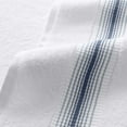 thumbnail image 5 of Aston & Arden Turkish Cotton Bath Towel Set (6-Piece), White with Blue Ombre Stripe, 5 of 6
