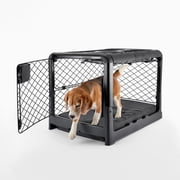 Diggs Revol Medium Dog Crate, Charcoal - Portable Travel Dog Crate with Collapsible Kennel Walls