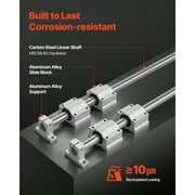 KFFKFF Linear Rail Kit, SFC25, Includes 2 Pieces of 1000 mm (39.4 inch) Motion Guide Rails and 4 Bearing Slide Blocks, Suitable for DIY Engraving Machines, Lathes, Milling Machine Slides