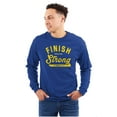 thumbnail image 3 of Finish Strong Bible Scripture Quote Long Sleeve TShirt Men Women Brisco Brands M, 3 of 6