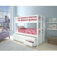 thumbnail image 3 of Acme Micah Bunk Bed (T/T) w/Trundle & Storage White, 3 of 4