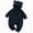 Navy, variant on Baby Plush Long Sleeve Polar Fleece Jumpsuit With Bear Ears Baby Fleece Hooded Jumpsuit Infant Winter Outfit(Beige,0-3 Months)