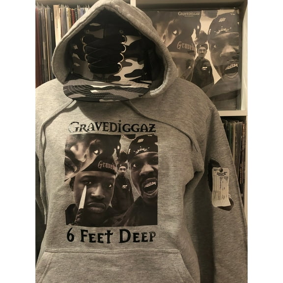Gravediggaz hoodie with album graphics. 90s hip-hop