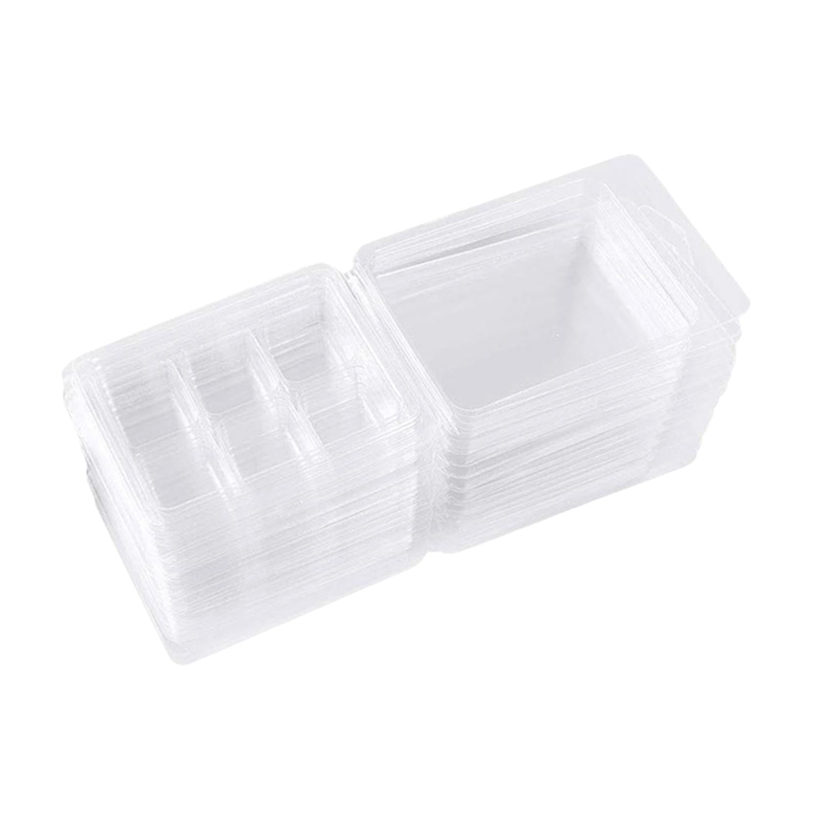 GUOOL 100Pcs Candles Melt Clamshells Molds Easy to Use Handmade Supplies Candle Making