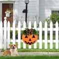 thumbnail image 2 of Colgador de puerta de patio trasero de Halloween exquisita decoración colgante de tablón para valla de patio, 2 of 5