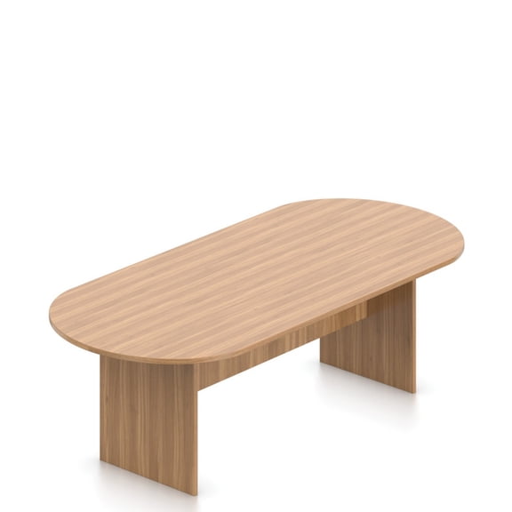 Contemporary Laminate Six Seat Conference Table - 8 ft Autumn Walnut