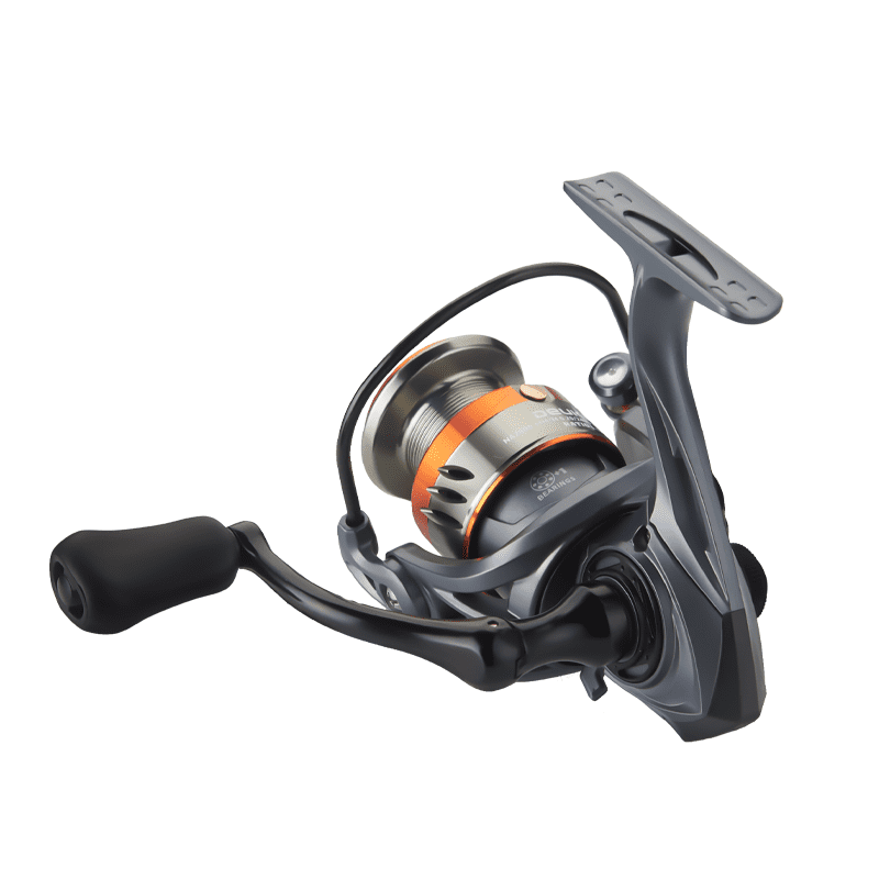 DEUKIO Spinning Fishing Reel No Gaps 3+1 Stainless-Steel Ball Bearings CNC Spool Handle 5.2:1 Gear Ratio 12kg Max Drag Saltwater