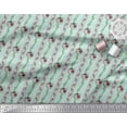 thumbnail image 3 of Soimoi Green Cotton Poplin Fabric Leaves & Flower Floral Print Fabric by the Yard 42 Inch Wide, 3 of 3