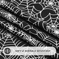 thumbnail image 2 of Sevenstars Halloween Tablecloth Black Spider Web Tablecloth Hot Silver Rectangle Table Cover for Dinner Party, 55" x 84", 2 of 9