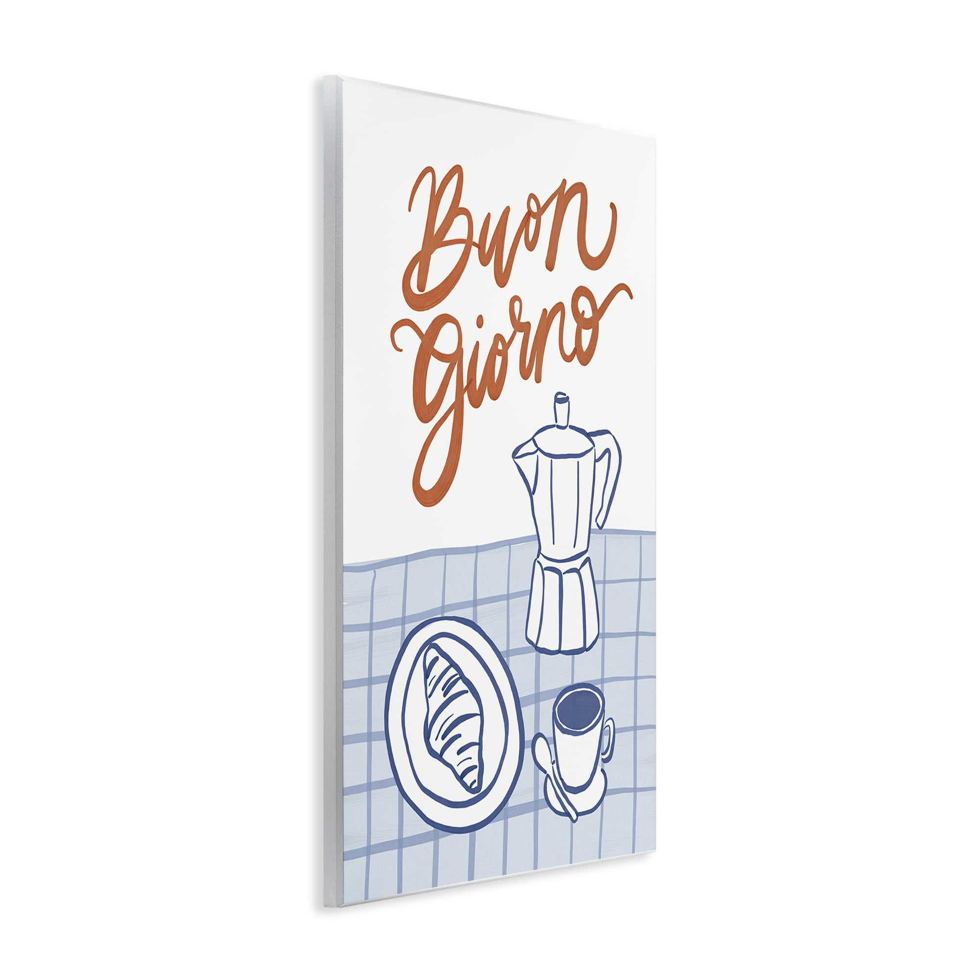 Stupell Industries Buon Giorno Breakfast Espresso Wall Plaque Art, design by Amanda Houston