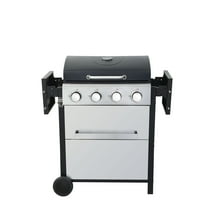 S-HOME Versatile Four Burner Gas Grill Featuring Stainless Steel Construction Great For Charcoal-Free Cooking Outdoors