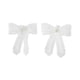 thumbnail image 1 of Accesorios de zapatos de moda con lazo de perla falsa, 1 par de encantos para agujetas, color blanco, 1 of 5
