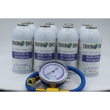 EnviroSafe Arctic Air, Charging Gauge, 12 Pack Automotive Refrigerant Support