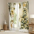 thumbnail image 3 of Castle Fairy Teens Xmas Snowman Black Out Curtains,Animal Deer Curtains Pack of 2 (42x63 Each),Christmas Tree Bedroom Curtains,Microfiber Bedroom Decor, 3 of 6