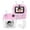 White & Pink, variant on Kids Instant Print Camera Kids Camera 1080P Digital Camera Dual Lens 2.4 Inch IPS Screen Built-in Battery Picture Frames with Thermal Printing Paper Birthday Festival Gift for 3+ Year Old Ch