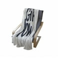 thumbnail image 4 of Feminist Soft Flannel Fleece Throw Blanket, Girl Power Inscription Hand-Written Calligraphy Style with Grungy Letters, Cozy Plush for Indoor and Outdoor Use, 50" x 70", White Dark Blue, by Ambesonne, 4 of 6