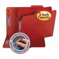 thumbnail image 3 of Smead Pressboard Fastener File Folder with SafeSHIELDÂ® Fasteners, 2 Fasteners, 1/3-Cut Tab, 2" Expansion, Letter Size, Bright Red, 25 per Box (14936), 3 of 6