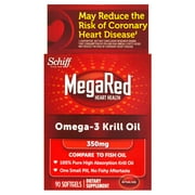 MegaRed Omega-3 Krill Oil Softgels, 350 Mg, 90 Ct
