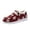 Red, variant on Willtoo Womens Fall Winter Pumpkin Plaid Fleece Lined Moccasin Slip On Footwear Warm Low Top Flat Canvas Cold Weather Footwear with Fluffy Faux Fur Collar