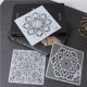 thumbnail image 2 of Injueey 1 juego de plantillas de mandala reutilizables, material de PET ecológico, pintura de puntos de mandala, plantillas huecas para rocas, pintura Artesanía Injueey HA020577-00, 2 of 6