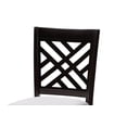 thumbnail image 5 of Baxton Studio Caron Modern and Contemporary Gray Fabric Upholstered Espresso Brown Finished 5-Piece Wood Pub Set, 5 of 7
