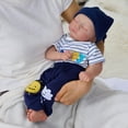thumbnail image 2 of 17" Reborn Baby Boy Doll with Soft Cloth Body, Lifelike Sleeping Newborn with Realistic Features and Closed Eyes, 2 of 4