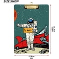 thumbnail image 3 of FMSHPON Astronaut Hitchhiker Clipboard Hardboard Wood Nursing Clip Board and Pull for Standard A4 Letter 13x9 inches, 3 of 8