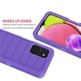 thumbnail image 3 of Tekcoo Shockproof Silicone Bumper Cell Phone Case for Samsung Galaxy A03s, Purple, 3 of 6