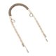 thumbnail image 5 of Correa para bolso de mano, correa trenzada, accesorios para bolso, multifuncional, desmontable, hecha a mano. Gris, 5 of 9