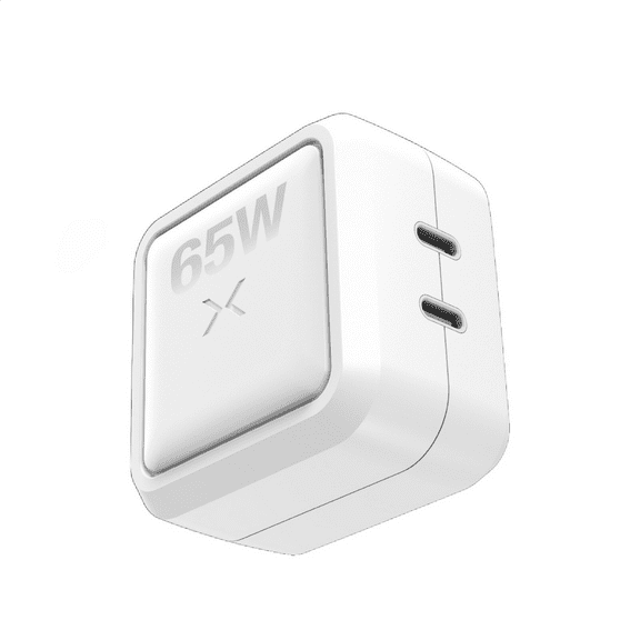 NOCO Company XGrid X65 65W USB-C 2-Port Charger with GaN Fast Charging - White