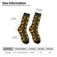thumbnail image 2 of Hirioo Funny Fox by the Field Pattern Adult Middle Tube Socks Breathable Sock Non-Pilling,Contrasting Color Design, 2 of 6