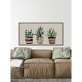 thumbnail image 6 of Three Plants II Floater Framed Painting Print on Canvas, 6 of 6