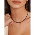 thumbnail image 3 of Suplight Cuban Link Chain for Men Women, Stainless Steel Black Waterproof Miami Curb Cuban Chain Necklace, 3mm 18 Inch Hip Hop Mens Jewelry Gifts for Boyfriend Valentine's Day, 3 of 8