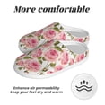 thumbnail image 6 of Lsque Rose Flowers Pattern Womens Comfort Cotton on Scuff With Memory Foam and Anti-skid Sole Slipper-42/43, 6 of 7