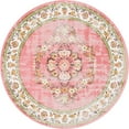 thumbnail image 2 of Rugs.Com Lucerne Collection Round Rug ‚Äì 5 Ft Round Rose Low-Pile Rug Perfect For Kitchens, Dining Rooms, 2 of 9