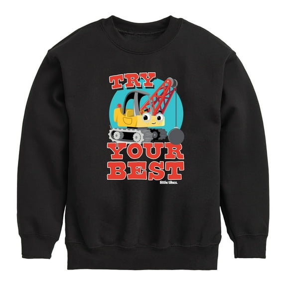 Little Tikes - Try Your Best - Demolition Truck - Toddler & Youth Crewneck Fleece Sweatshirt