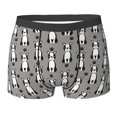 thumbnail image 6 of Men's Boxer Briefs, Cute Boston terrier dog gray Soft Comfy Mens Underwear Boxer Briefs Breathable With Widen Waist, 6 of 7