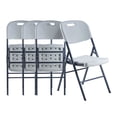 thumbnail image 1 of Silla Plegable LOOMBER Set de 4 Blanca, 1 of 5
