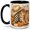 Black, variant on Autumn Cowboy Boots 11oz Accent Mug, Ceramic Coffee Cup for Fall Lovers Glossy ceramic mug with double-sided cowboy boots and pumpkin artwork for daily coffee or tea